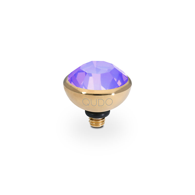 Bottone Top 10 mm - Gold Crystal Purple Ignite