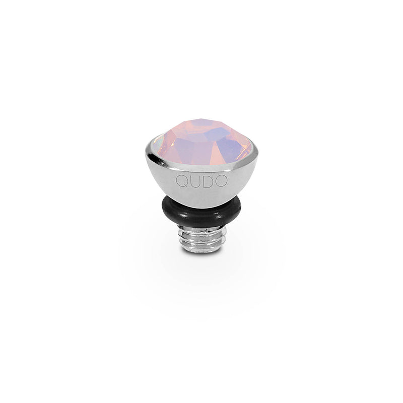 Bottone Top 5 mm - Silber rose opal
