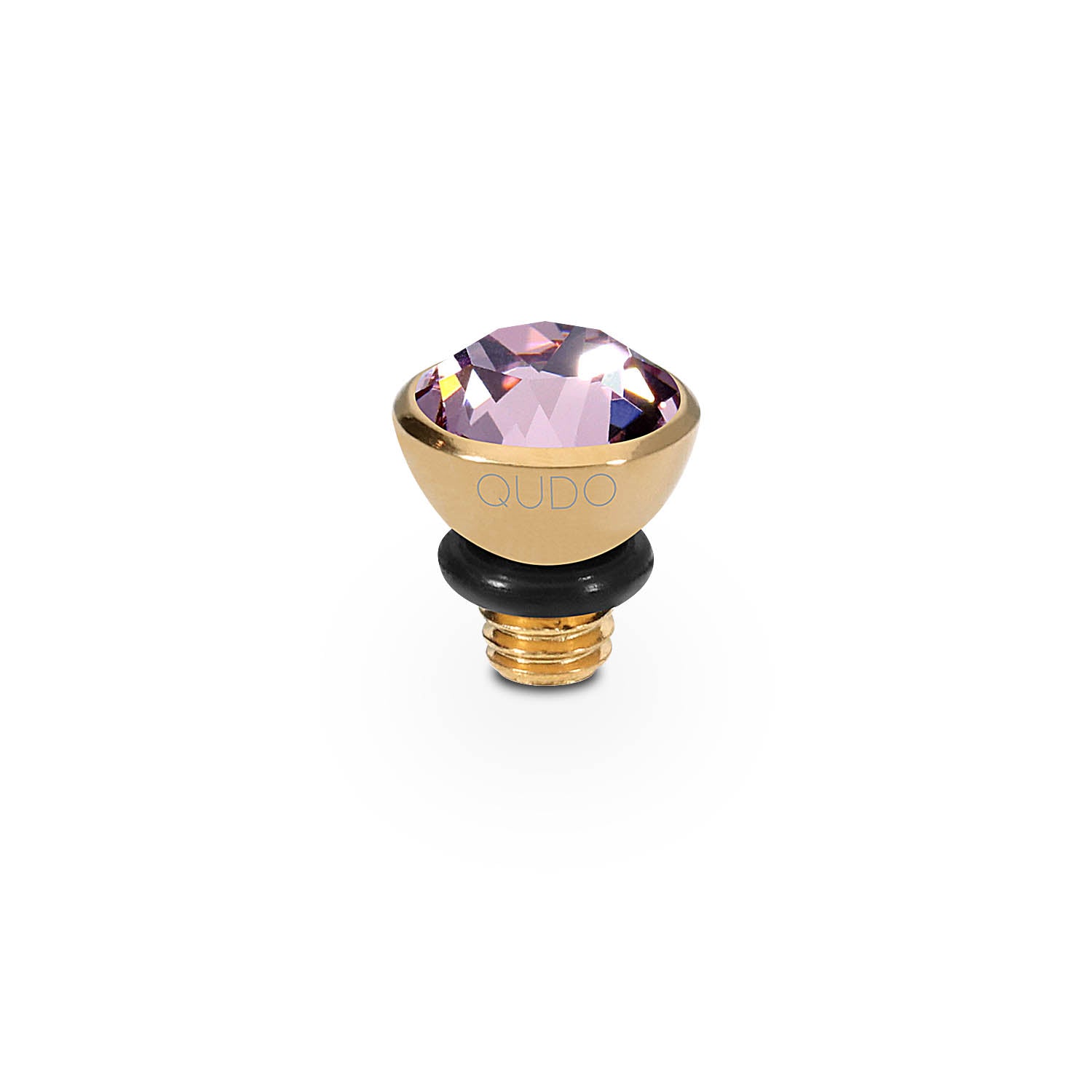 Bottone Top 5 mm - Gold light amethyst