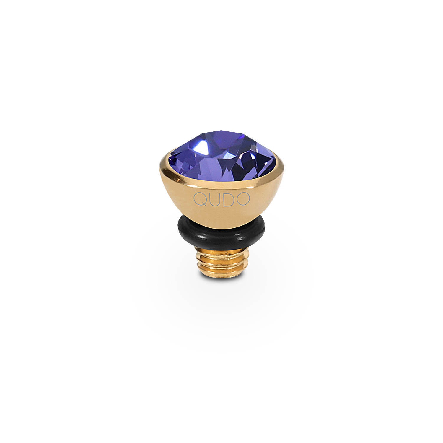 Bottone Top 5 mm - Gold tanzanite