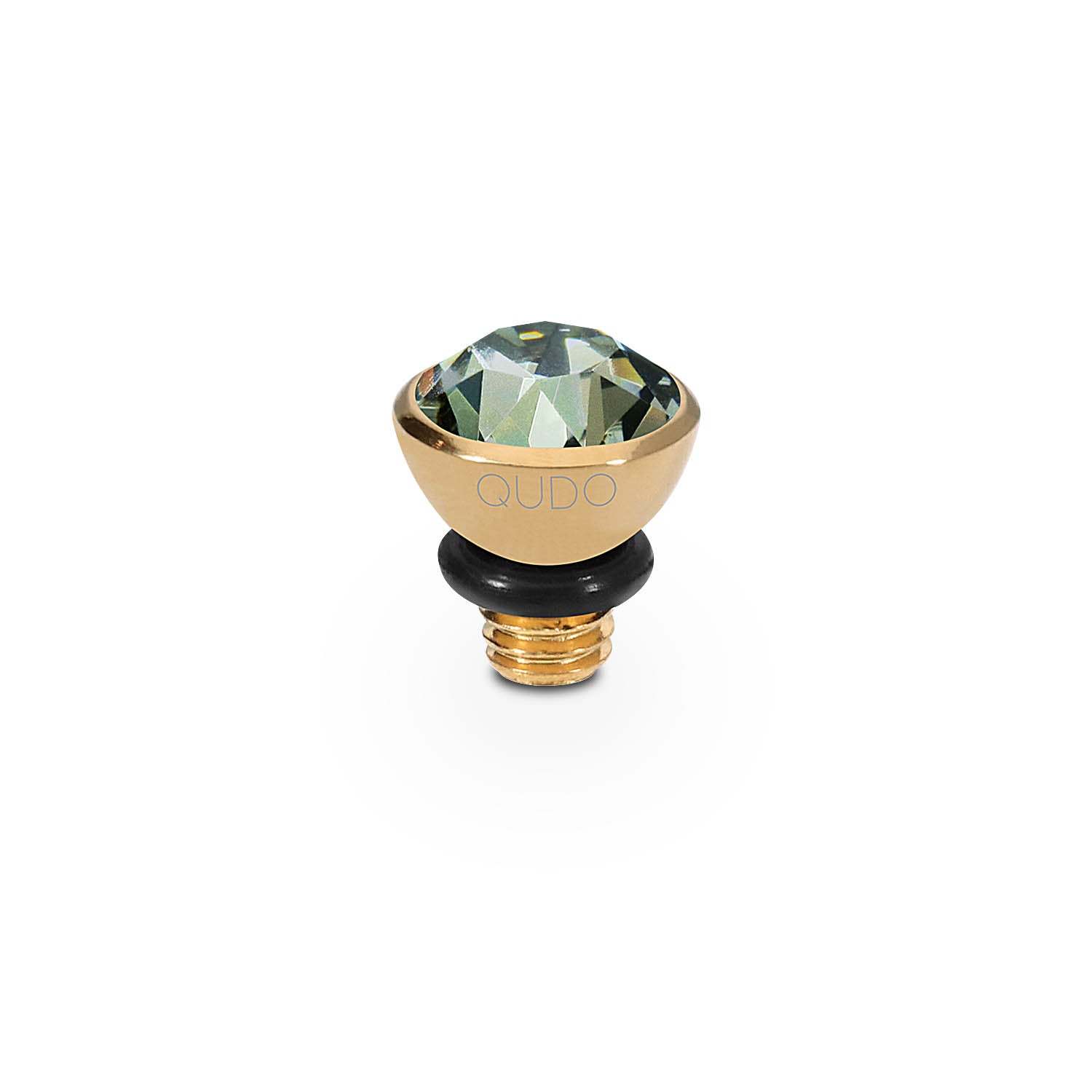 Bottone Top 5 mm - Gold black diamond