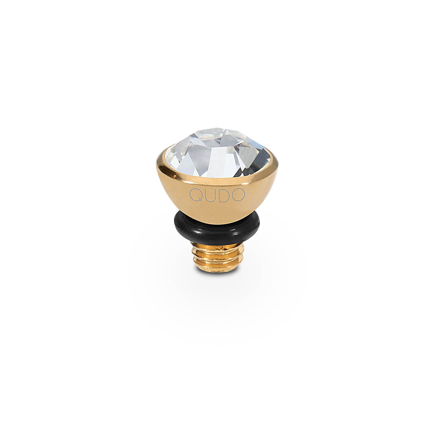 Bottone Top 5 mm - Gold crystal