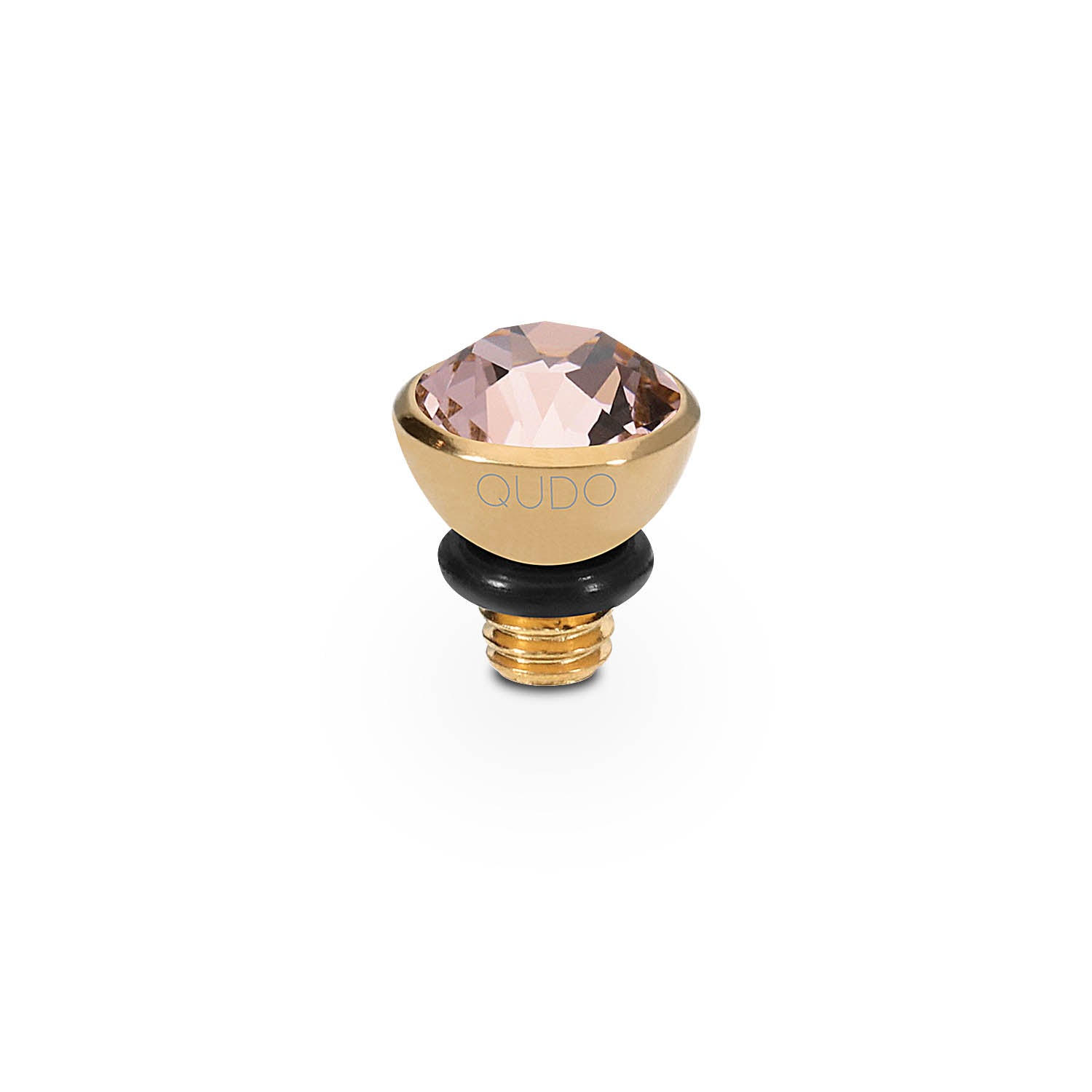 Bottone Top 5 mm - Gold vintage rose