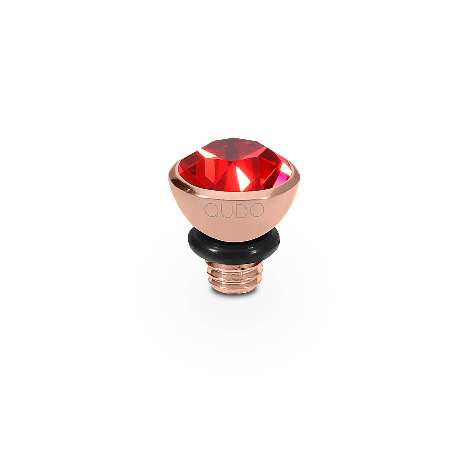 Bottone Top 5 mm - Roségold scarlet