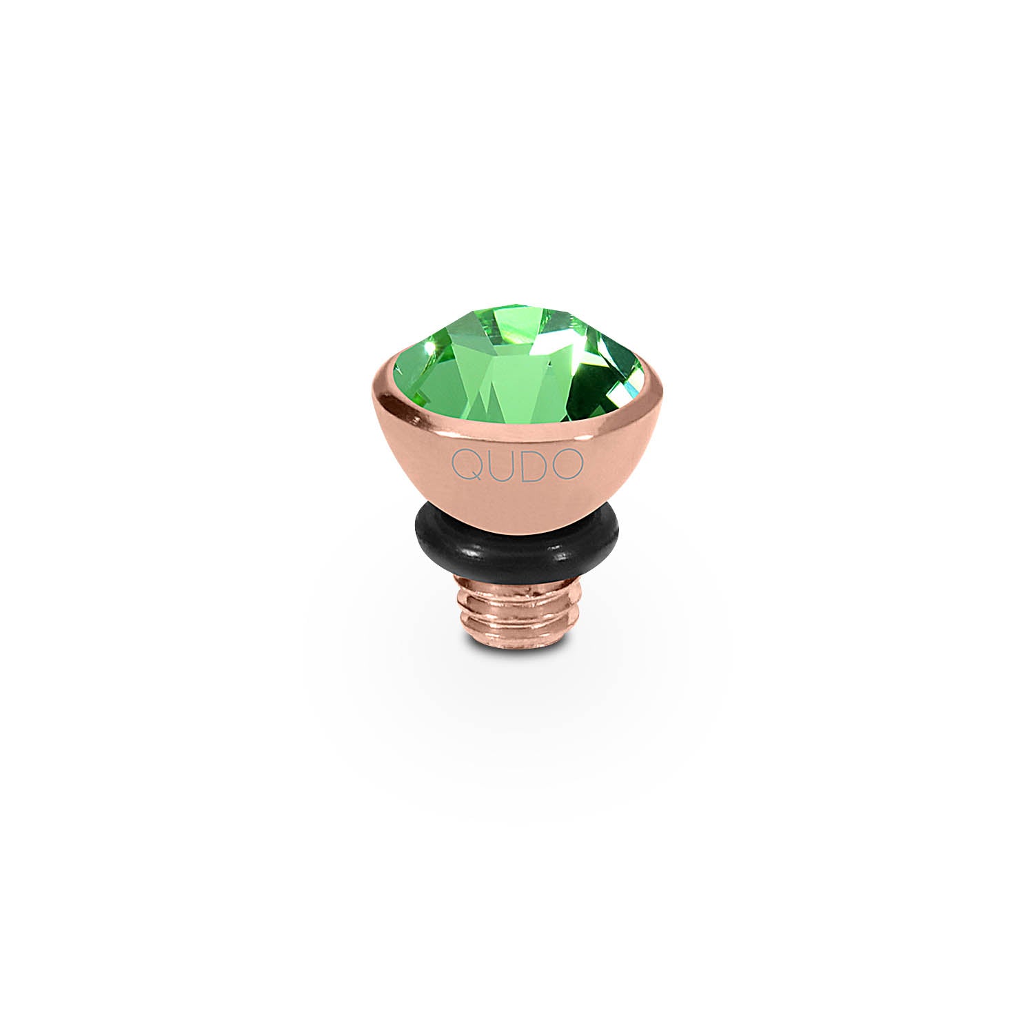 Bottone Top 5 mm - Roségold peridot