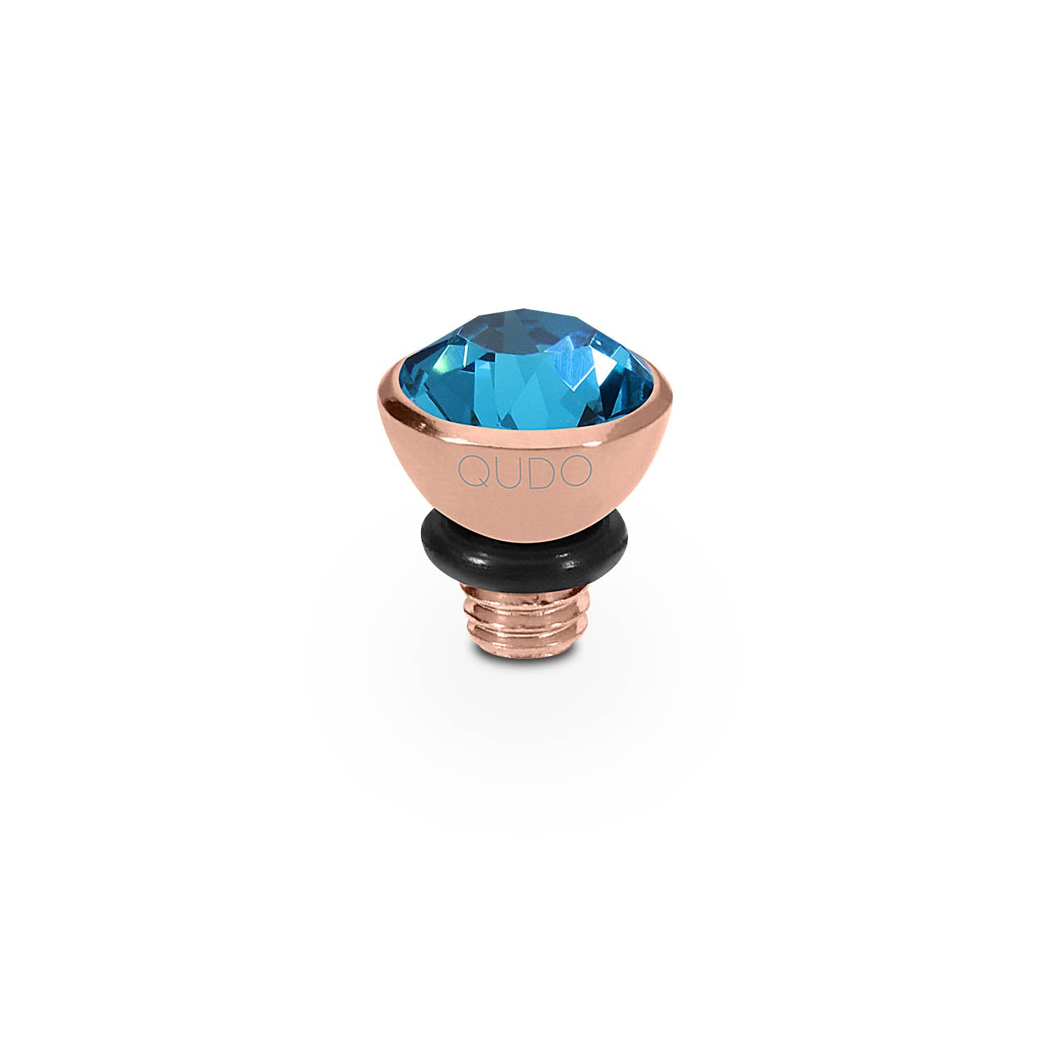 Bottone Top 5 mm - Roségold indicolite