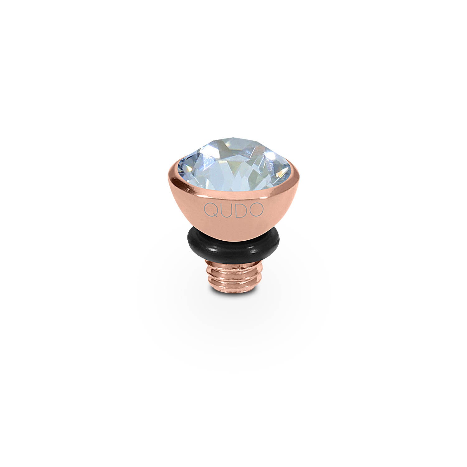 Bottone Top 5 mm - Roségold blue shade