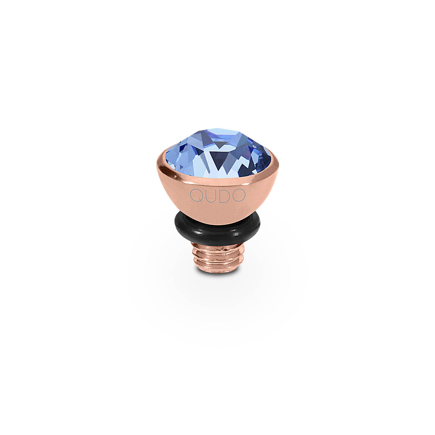 Bottone Top 5 mm - Roségold light sapphire