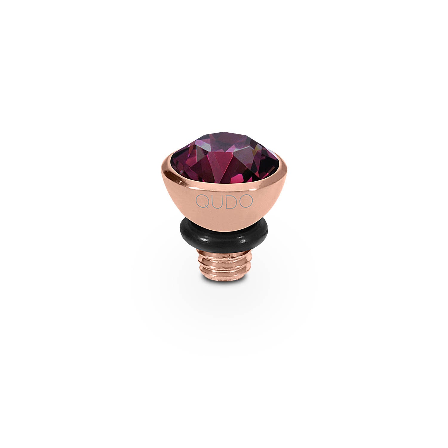 Bottone Top 5 mm - Roségold amethyst