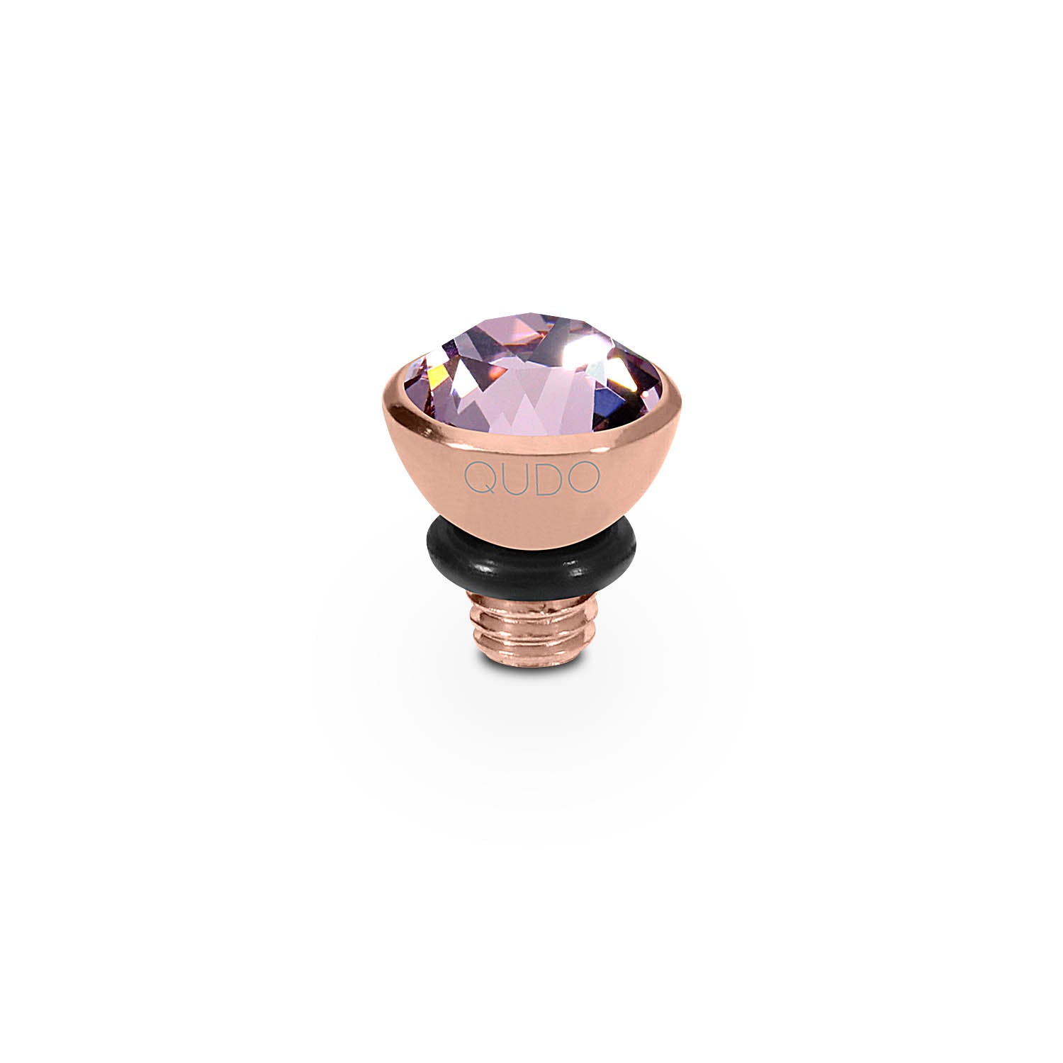 Bottone Top 5 mm - Roségold light amethyst