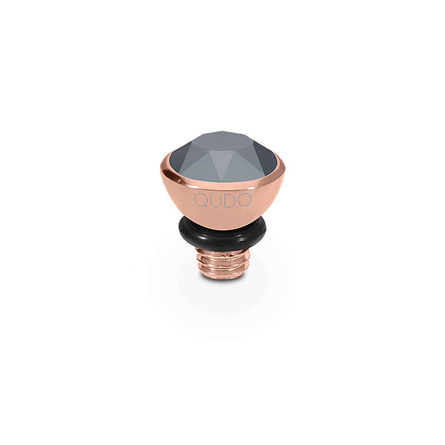 Bottone Top 5 mm - Roségold jet hematite