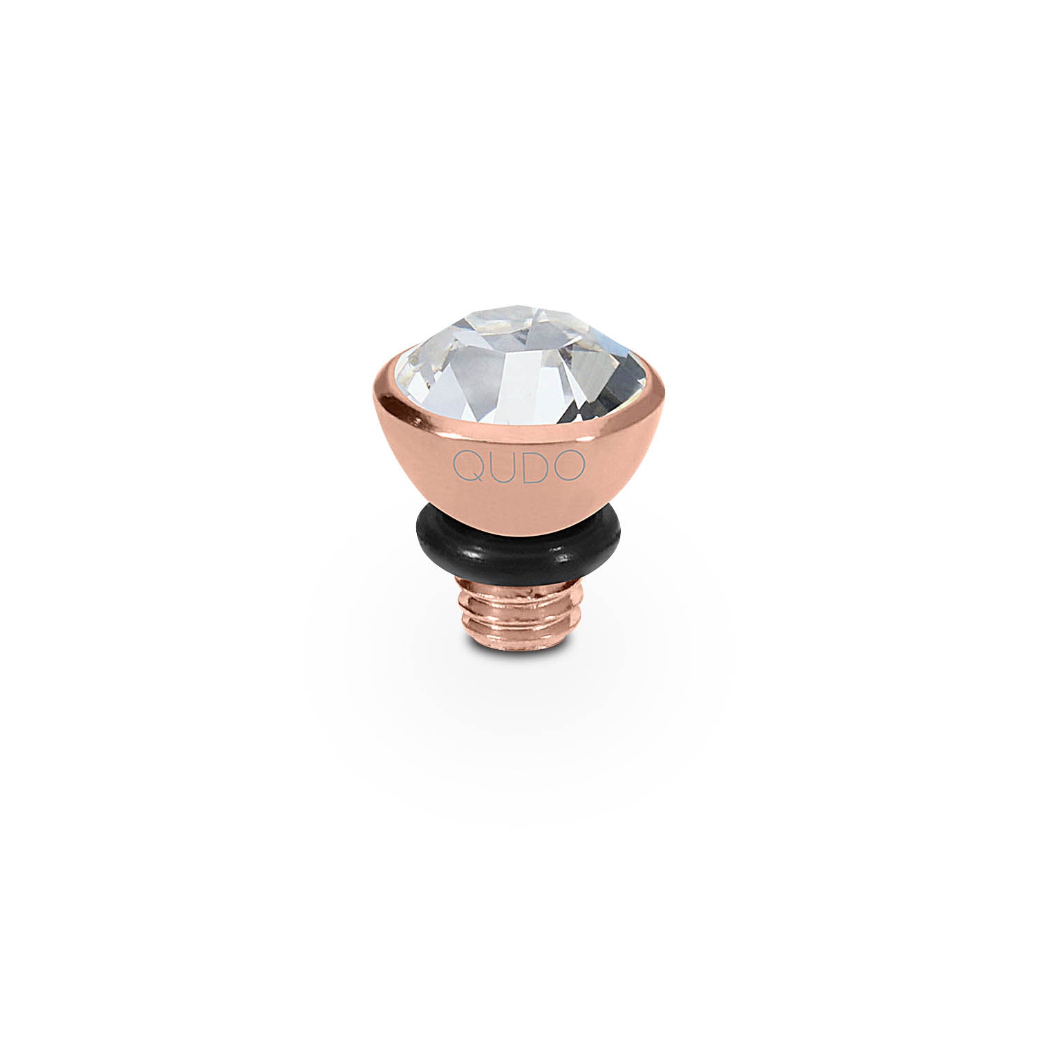 Bottone Top 5 mm - Roségold crystal
