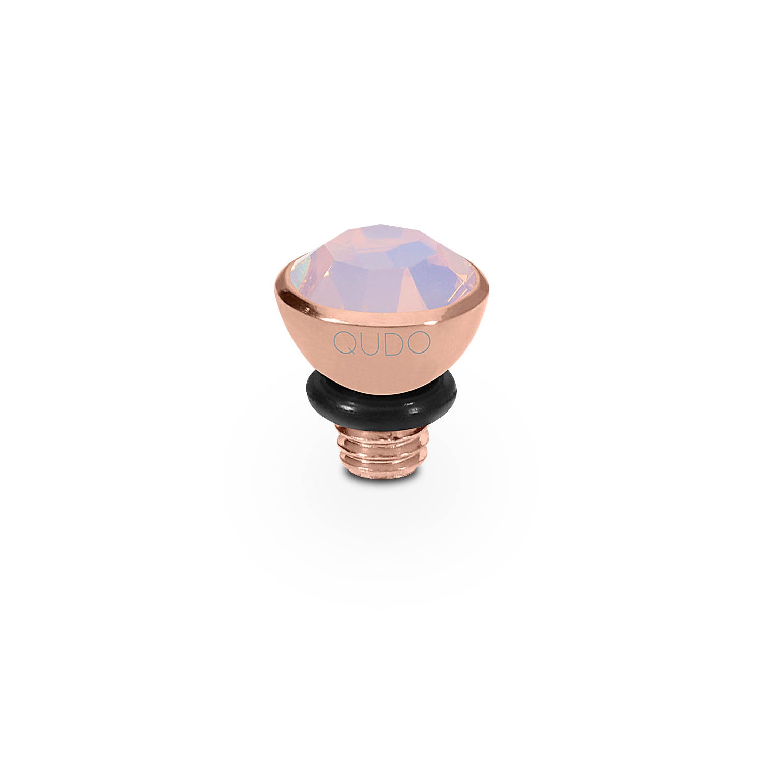 Bottone Top 5 mm - Roségold rose opal