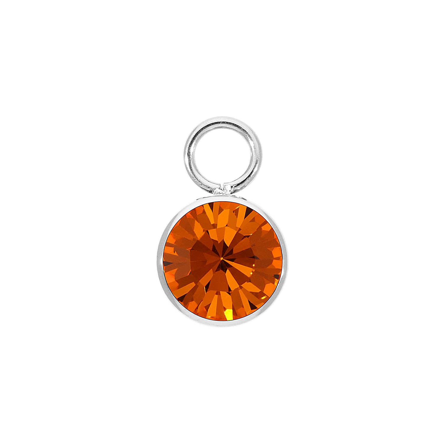 Bottone Charm 10 mm - Silber sun