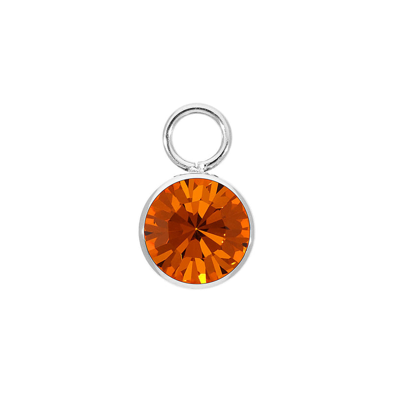 Bottone Charm 10 mm - Silber sun