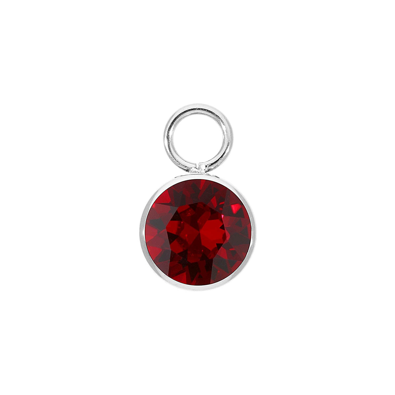 Bottone Charm 10 mm - Silber Siam