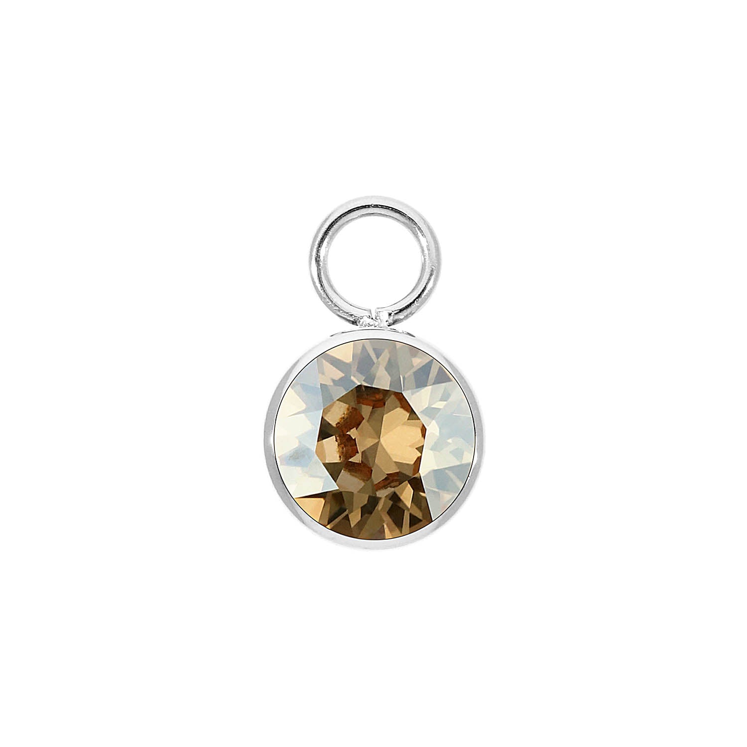 Bottone Charm 10 mm - Silber golden shadow