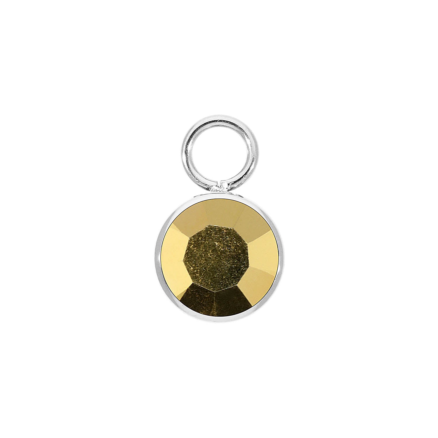 Bottone Charm 10 mm - Silber