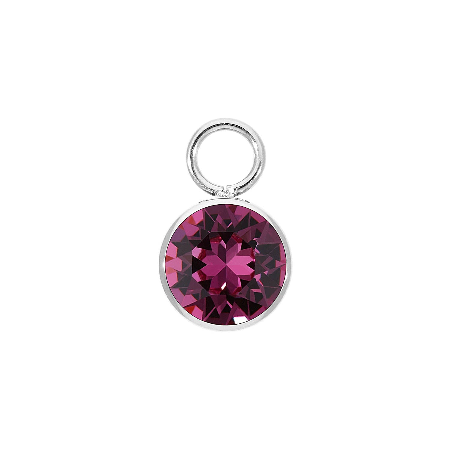 Bottone Charm 10 mm - Silber