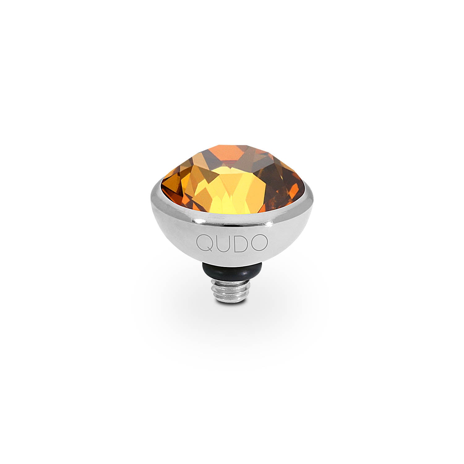 Bottone Top 10 mm - Silber light amber