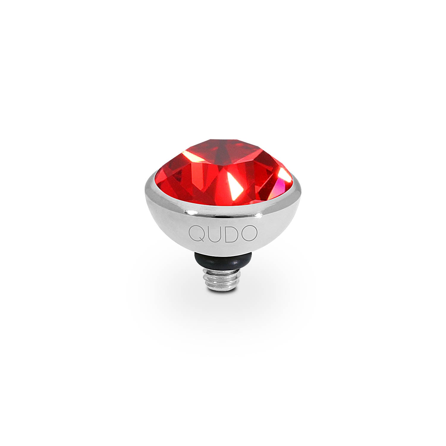 Bottone Top 10 mm - Silber scarlet