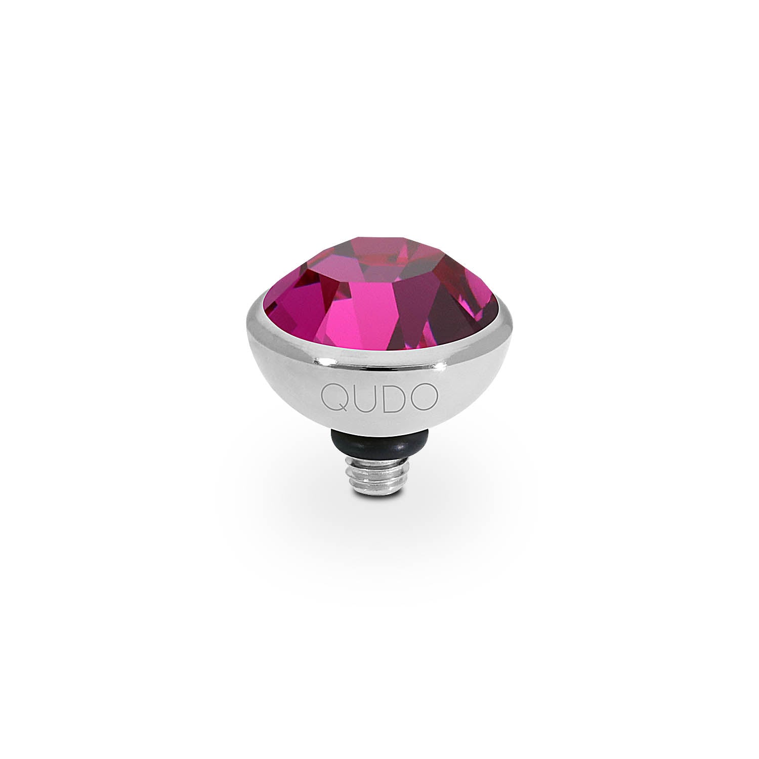 Bottone Top 10 mm - Silber fuchsia