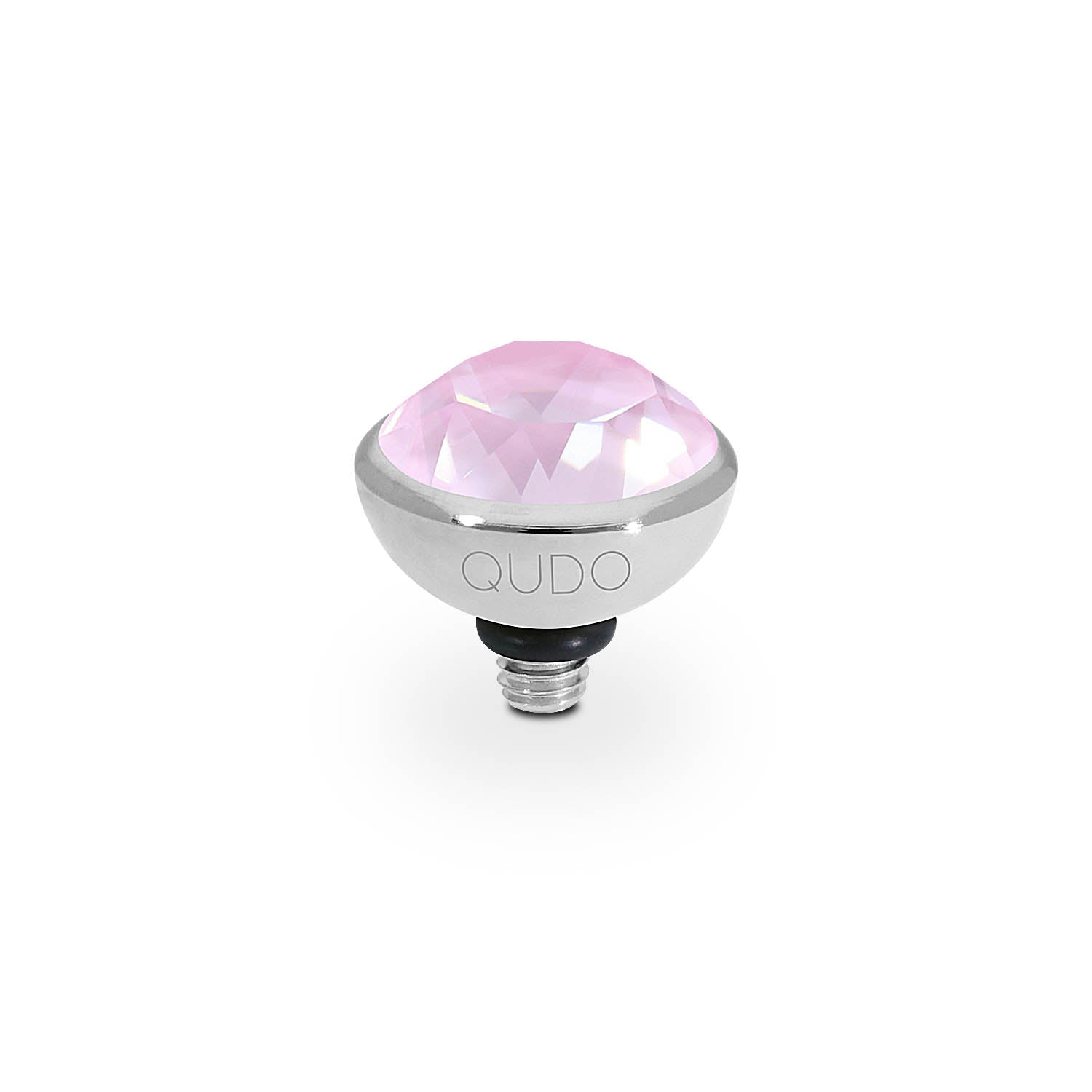 Bottone Top 10 mm - Silber crystal soft rose ignite