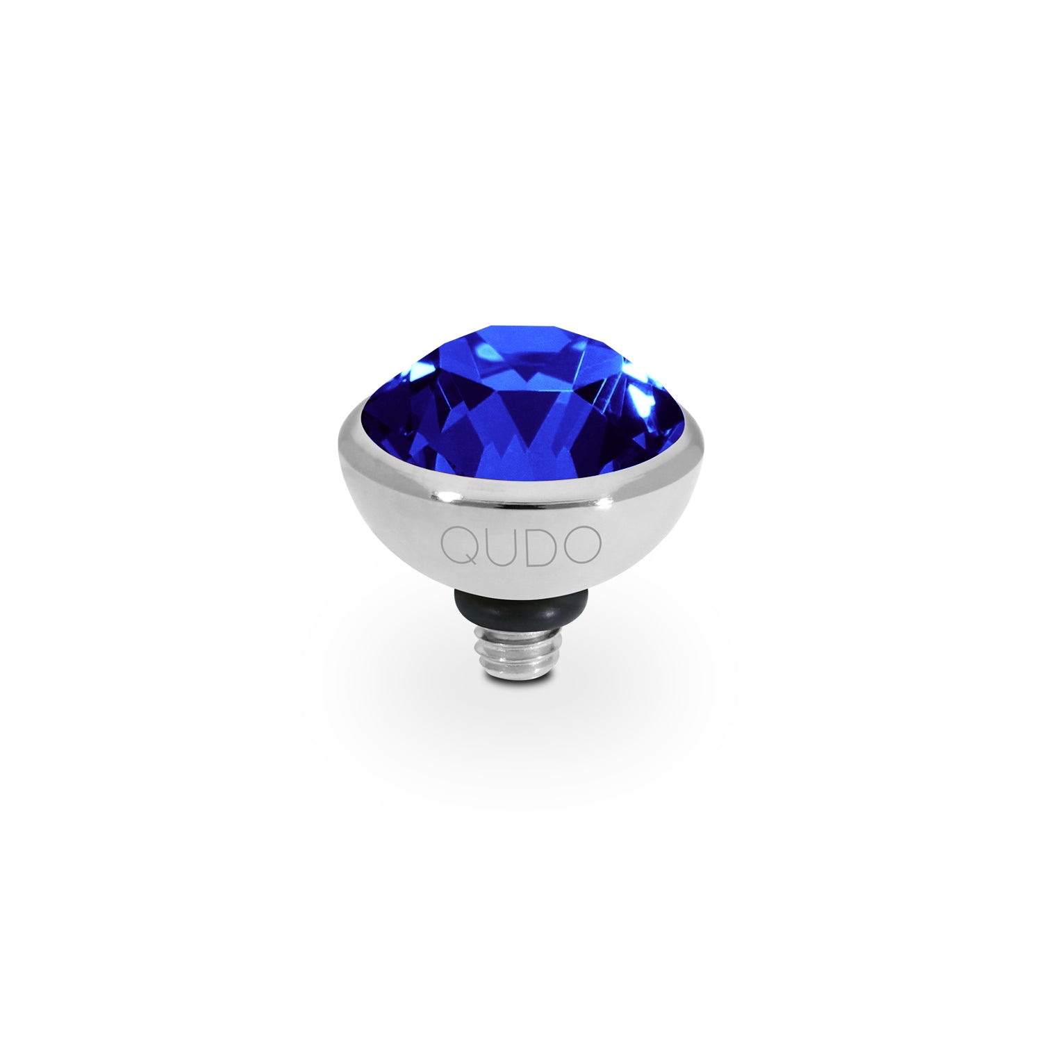 Bottone Top 10 mm - Silber ReCreated Dark Sapphire