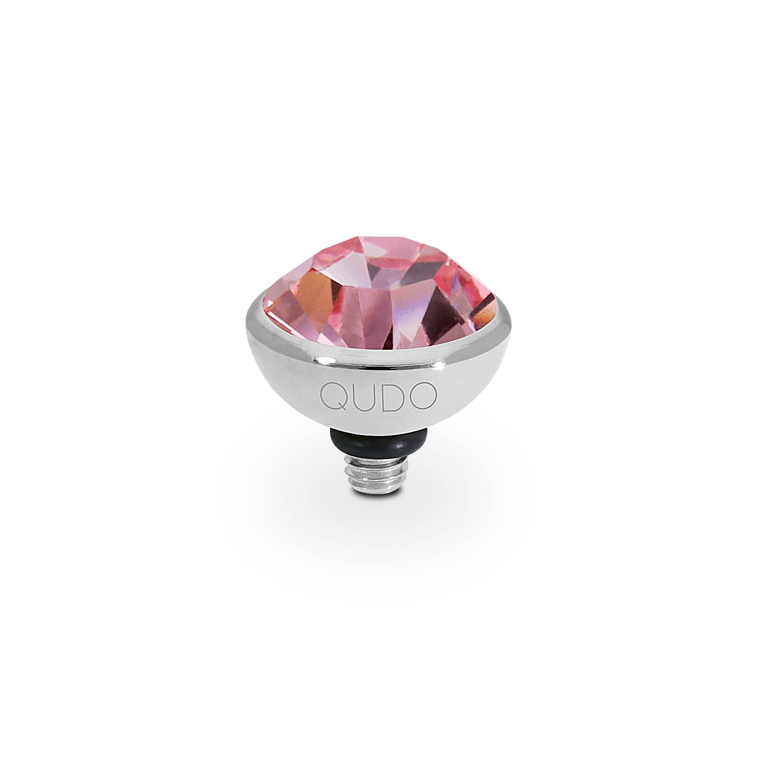 Bottone Top 10 mm - Silber Light Rose