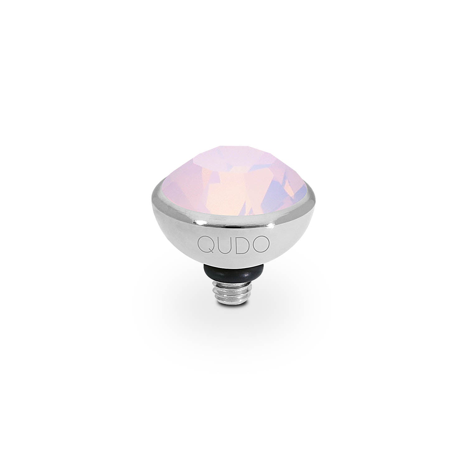 Bottone Top 10 mm - Silber rose opal