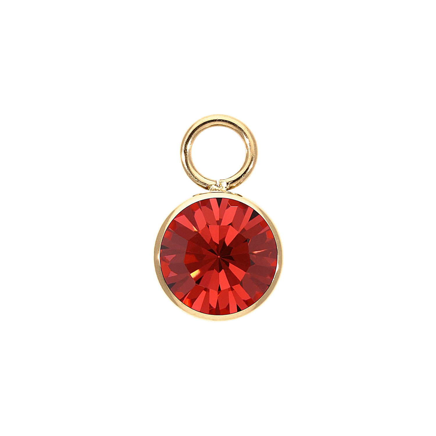 Bottone Charm 10 mm - Gold padparadscha