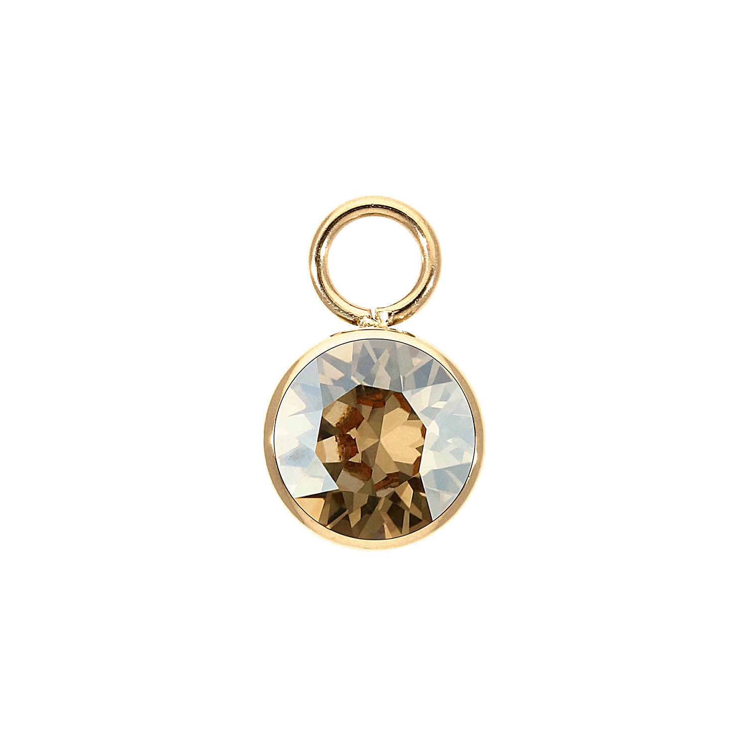 Bottone Charm 10 mm - Gold golden shadow