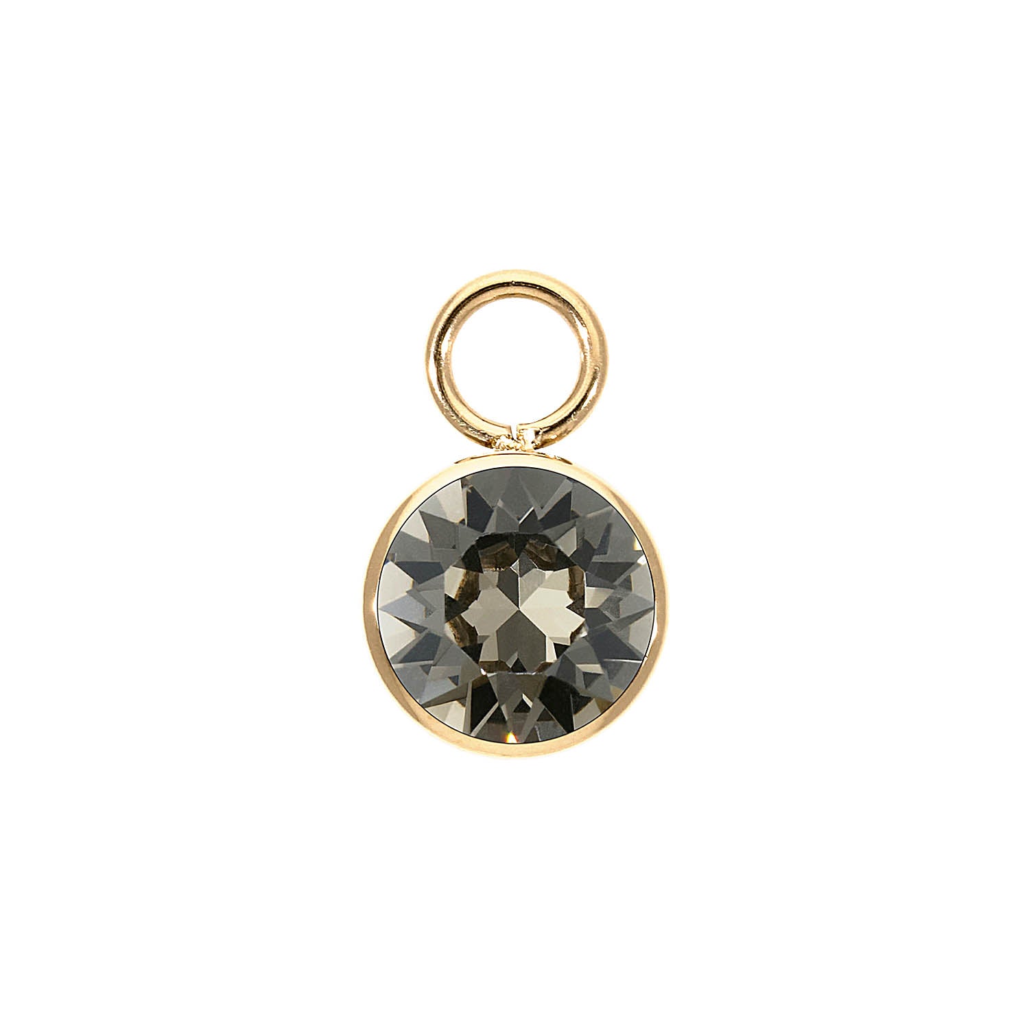 Bottone Charm 10 mm - Gold Greige