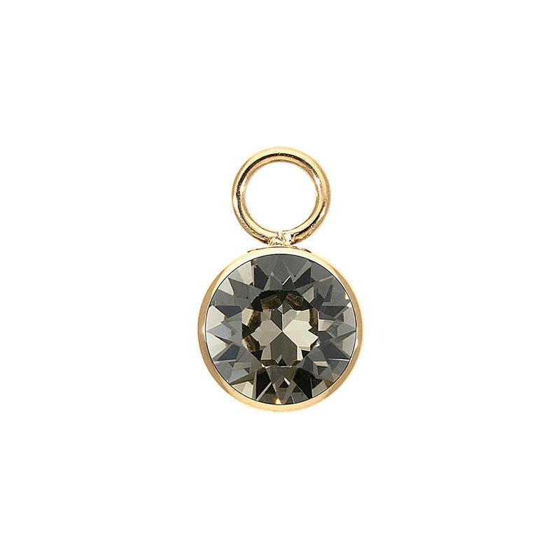 Bottone Charm 10 mm - Gold Greige