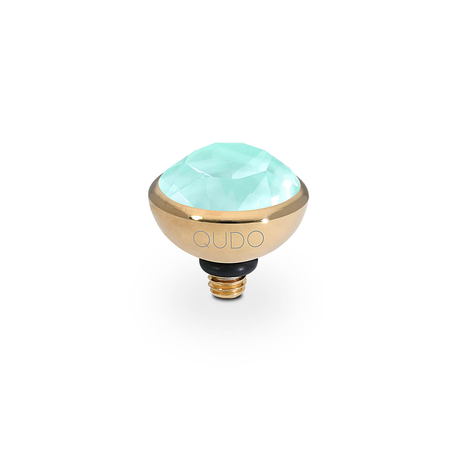 Bottone Top 10 mm - Gold crystal soft mint ignite