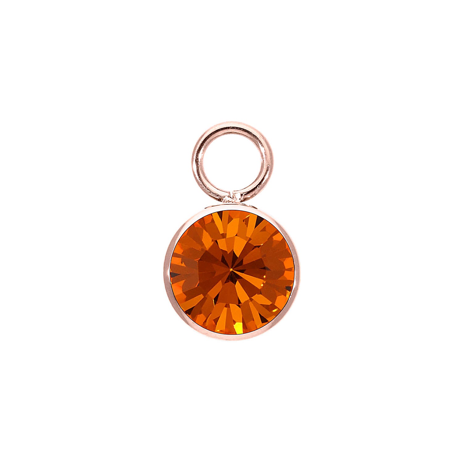 Bottone Charm 10 mm - Roségold sun