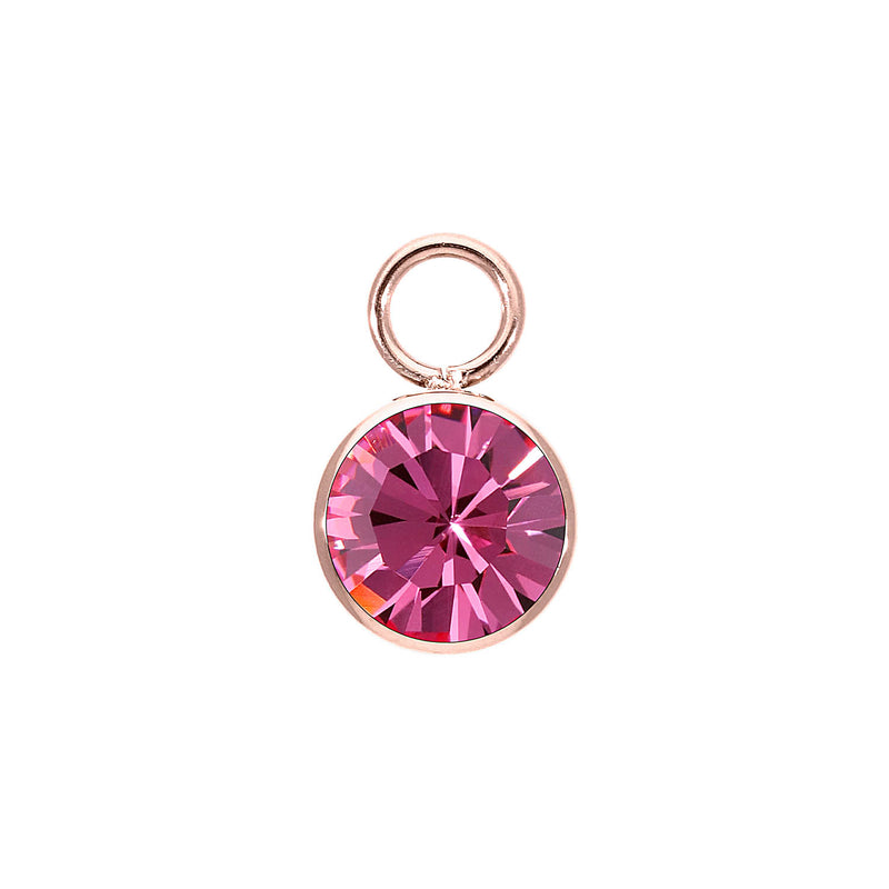 Bottone Charm 10 mm - Roségold rose