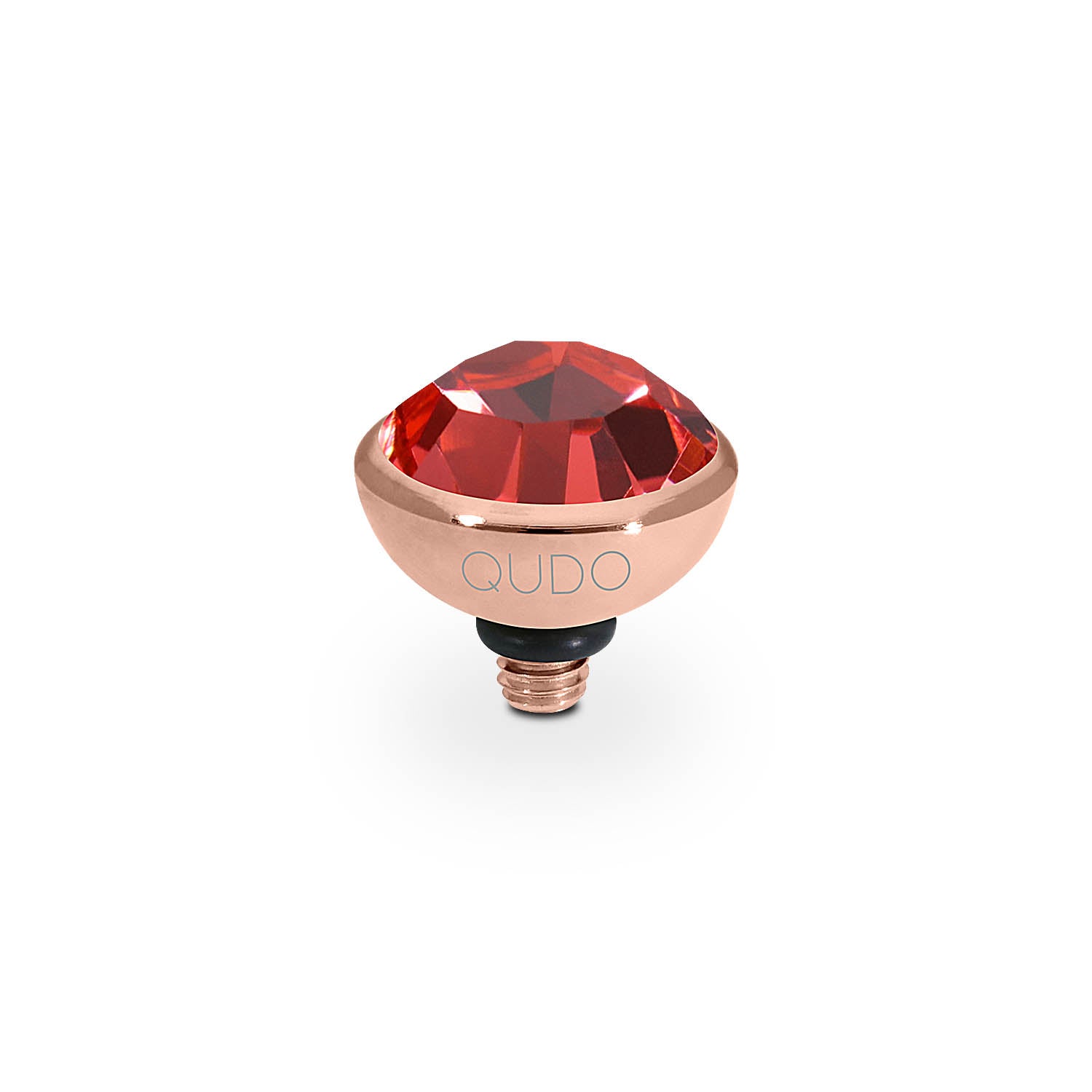 Bottone Top 10 mm - Roségold padparadscha