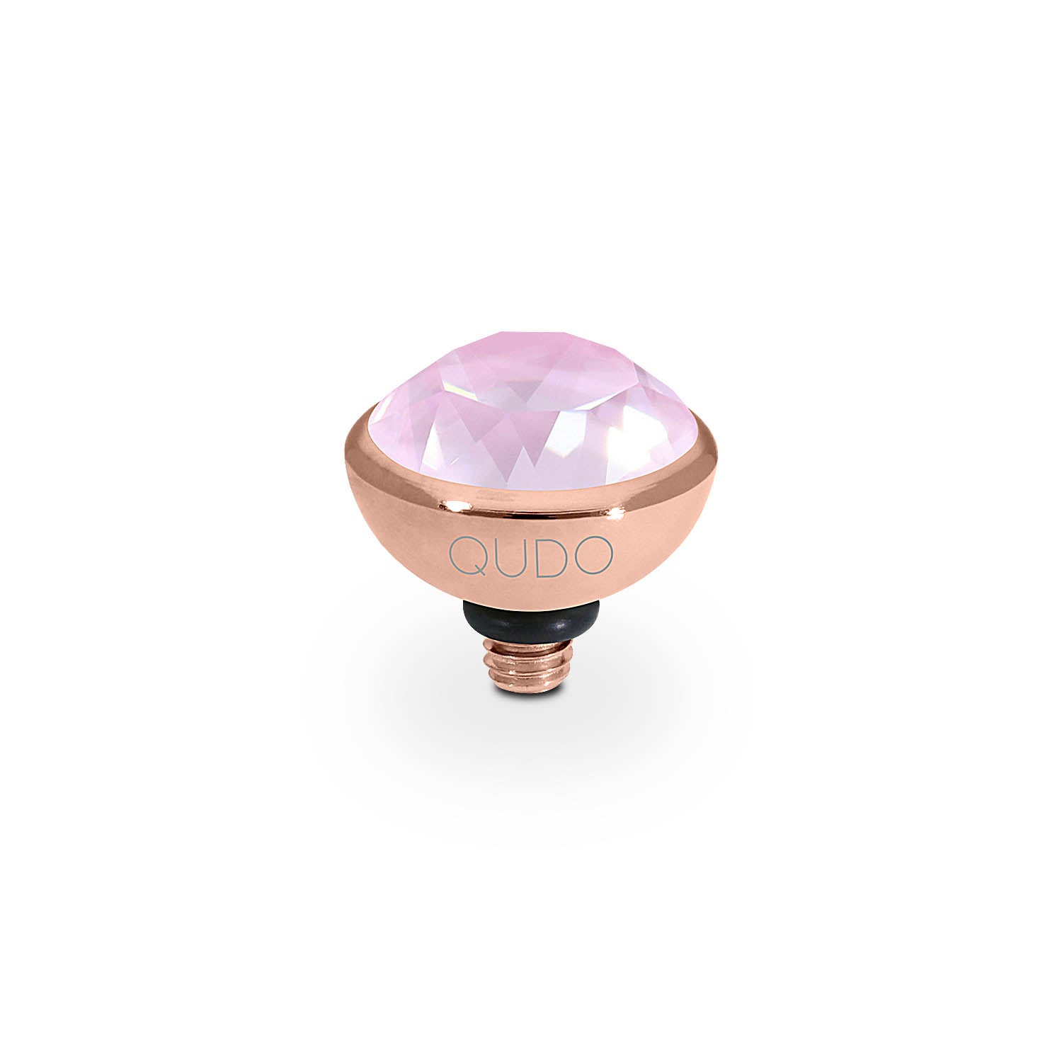 Bottone Top 10 mm - Roségold crystal soft rose ignite