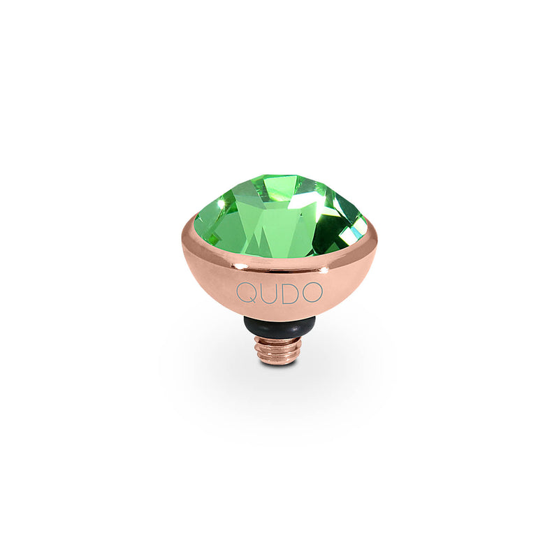 Bottone Top 10 mm - Roségold peridot