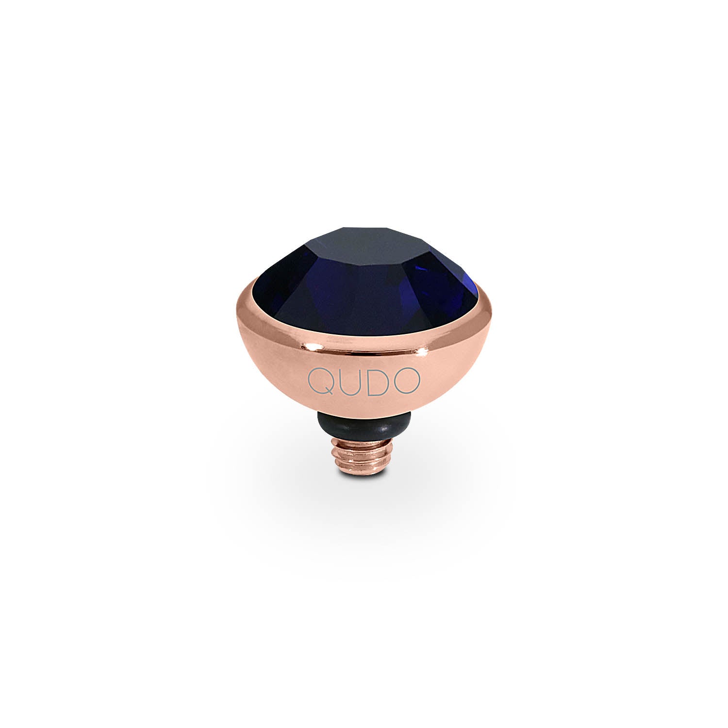 Bottone Top 10 mm - Roségold Dark Indigo