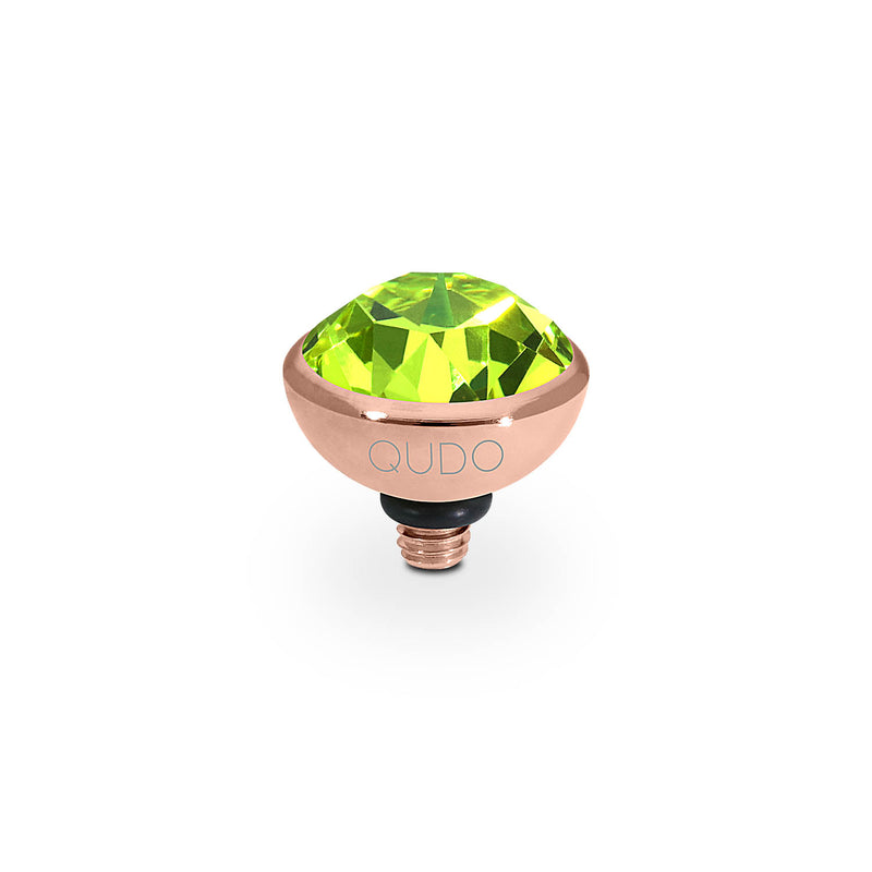 Bottone Top 10 mm - Roségold Citrus Green