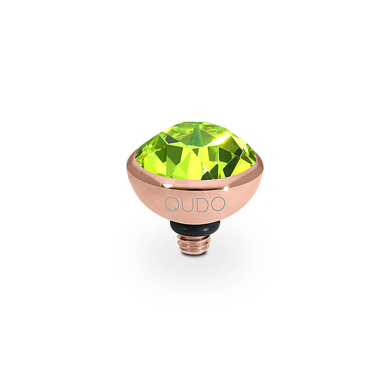 Bottone Top 10 mm - Roségold Citrus Green