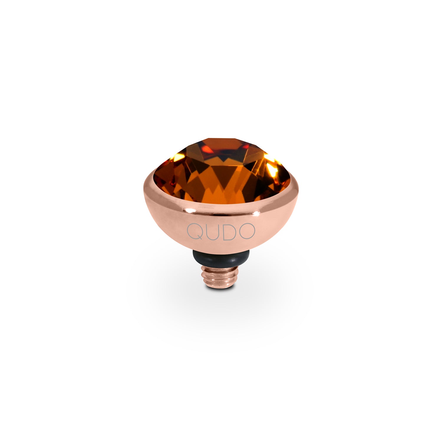 Bottone Top 10 mm - Roségold Smoked Topaz