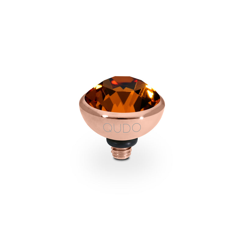 Bottone Top 10 mm - Roségold Smoked Topaz