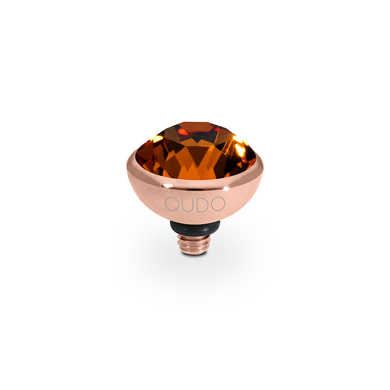 Bottone Top 10 mm - Roségold Smoked Topaz