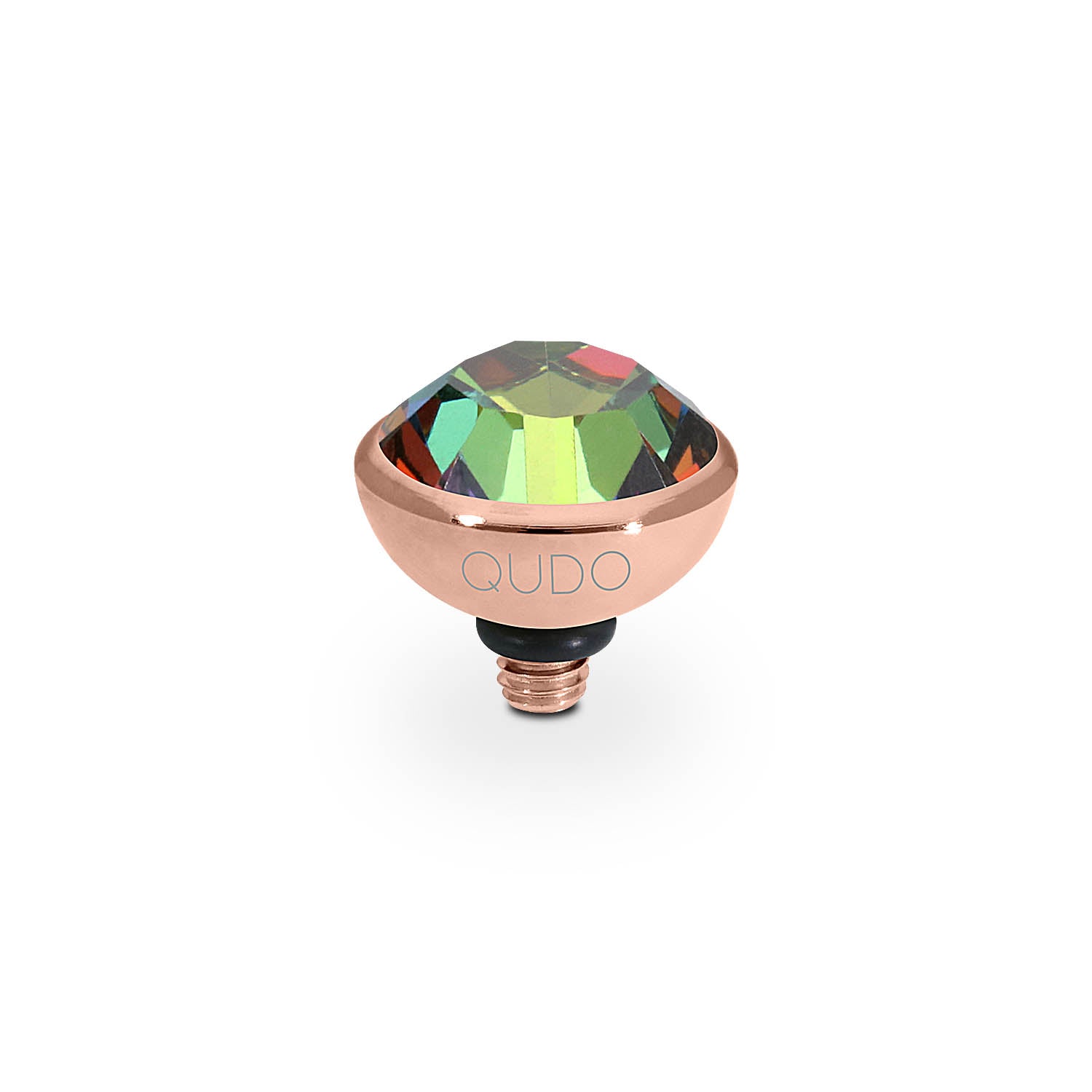 Bottone Top 10 mm - Roségold Crystal Vitrail Medium