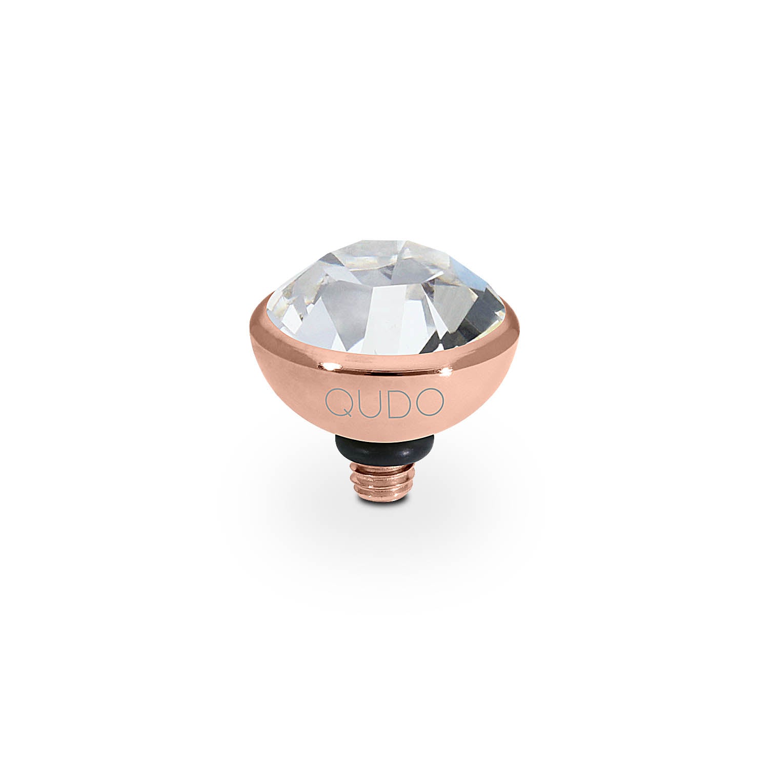 Bottone Top 10 mm - Roségold crystal