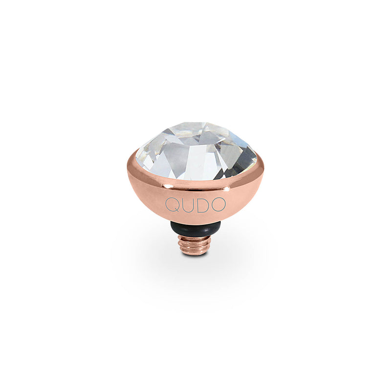 Bottone Top 10 mm - Roségold crystal