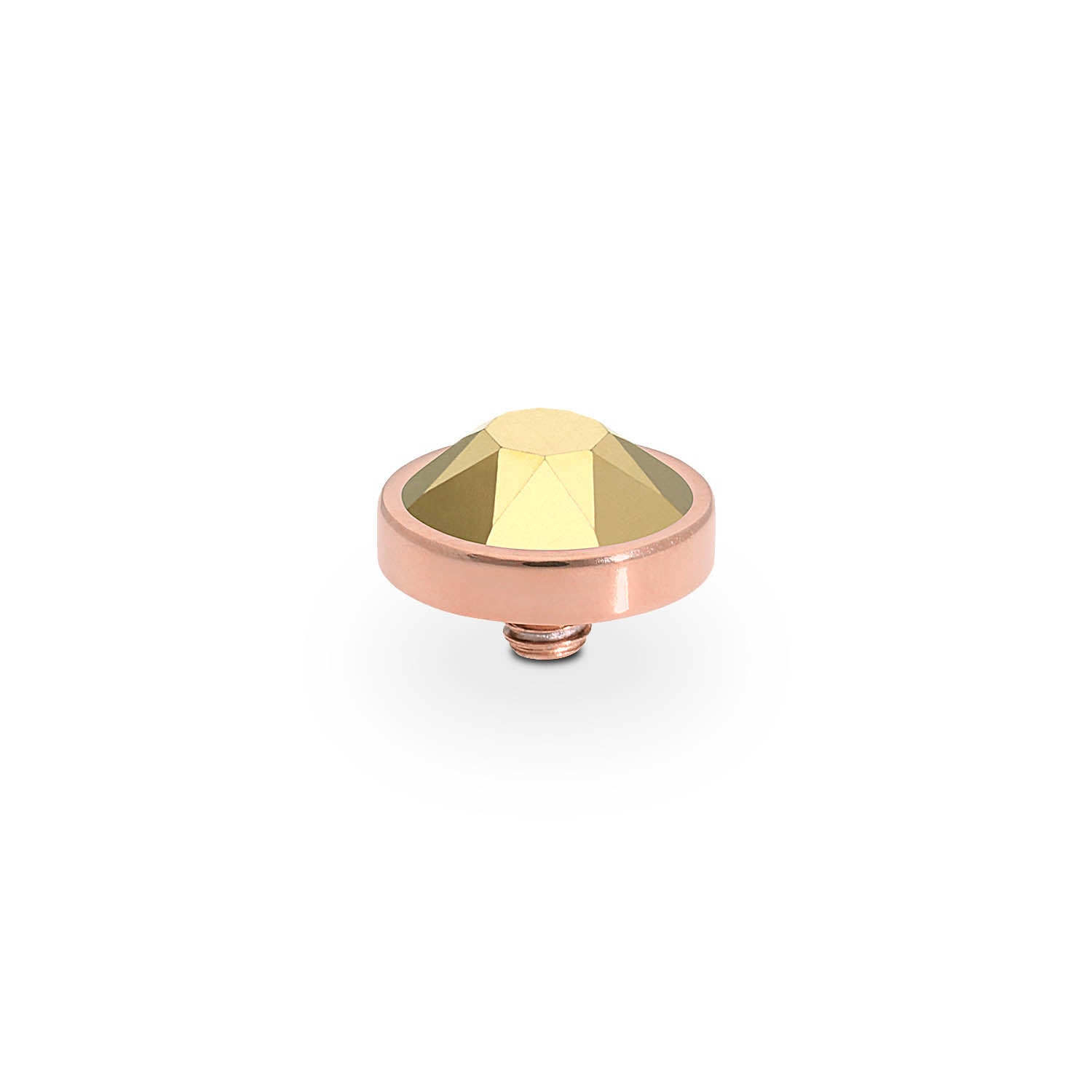 Bottone Top 10 mm - Roségold crystal aurora boreale